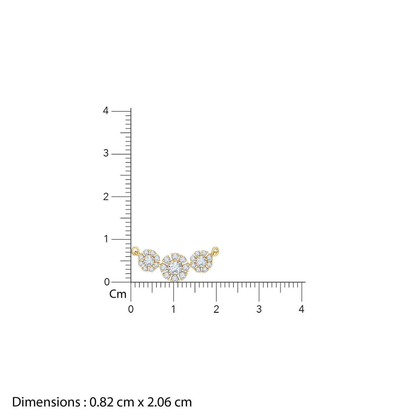 Gold Rhea Lab Grown Diamond Mangalsutra