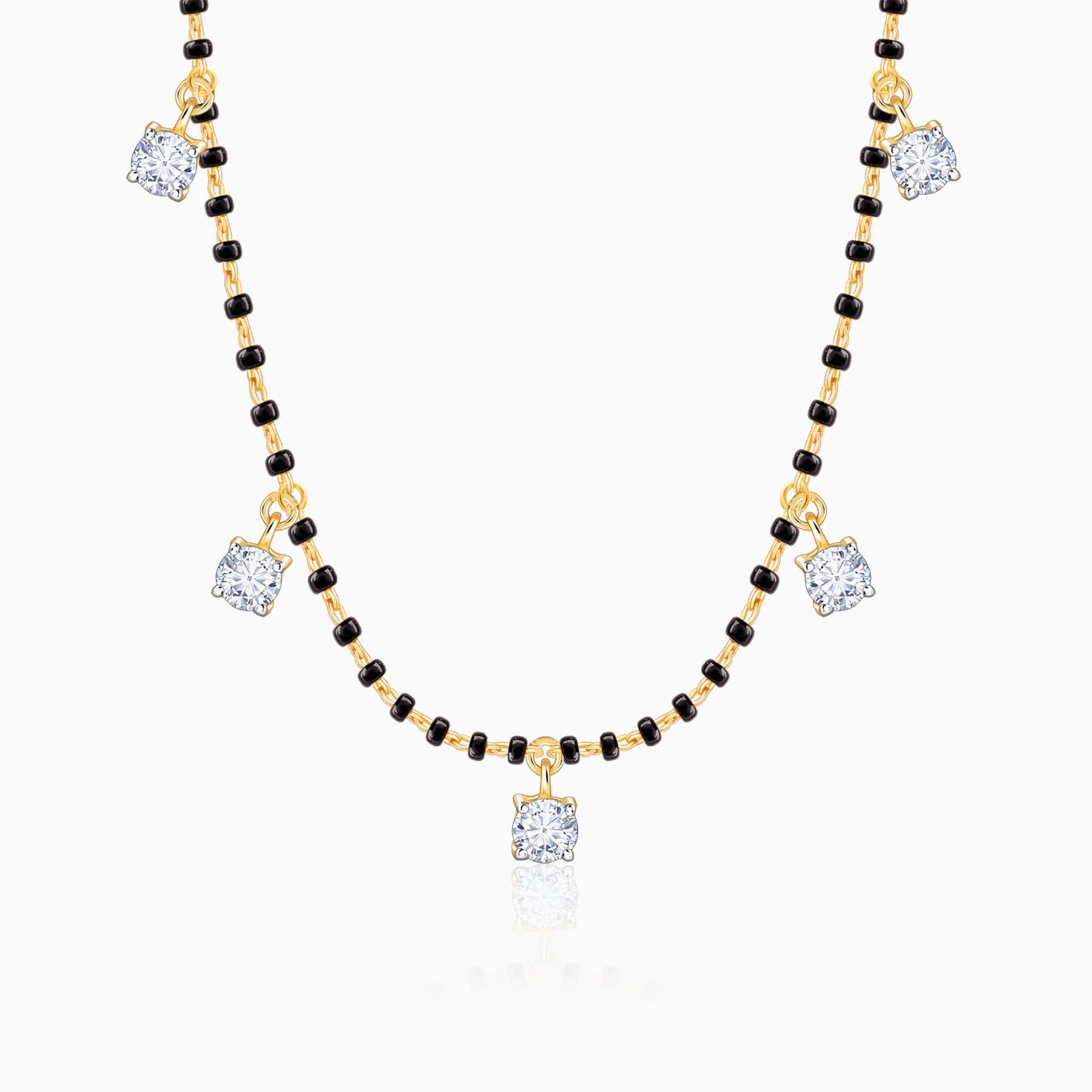 Gold Ankitha Lab Grown Diamond Mangalsutra