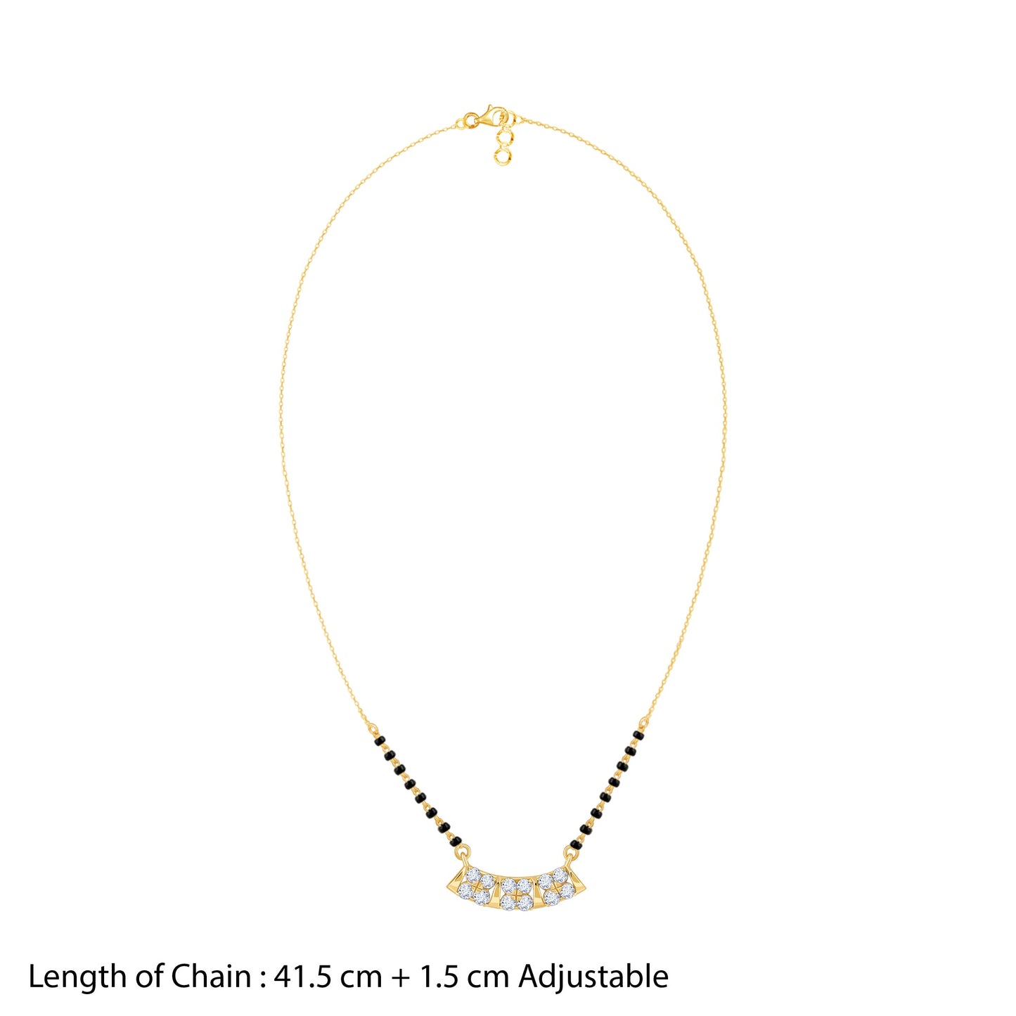 Gold Preeti Lab Grown Diamond Mangalsutra
