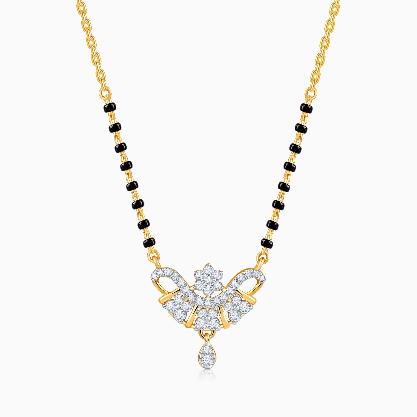Gold Chitra Lab Grown Diamond Mangalsutra