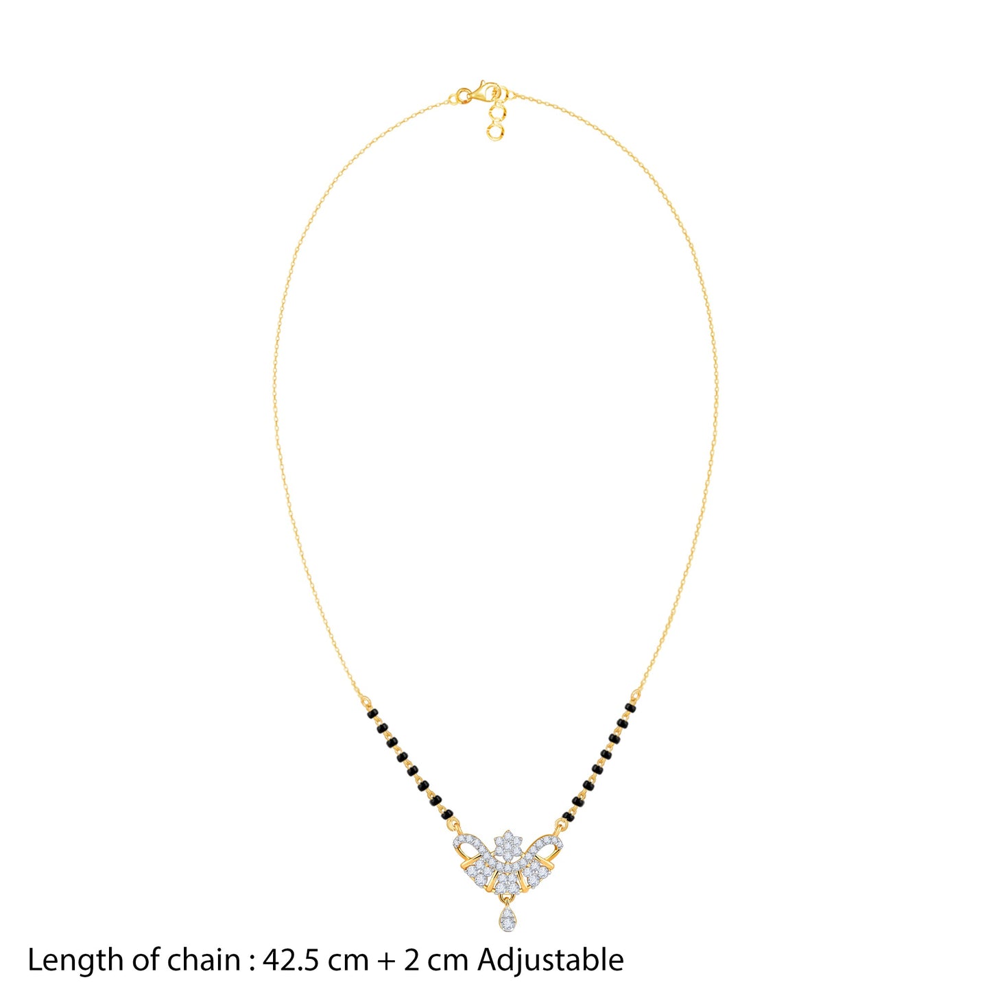Gold Chitra Lab Grown Diamond Mangalsutra