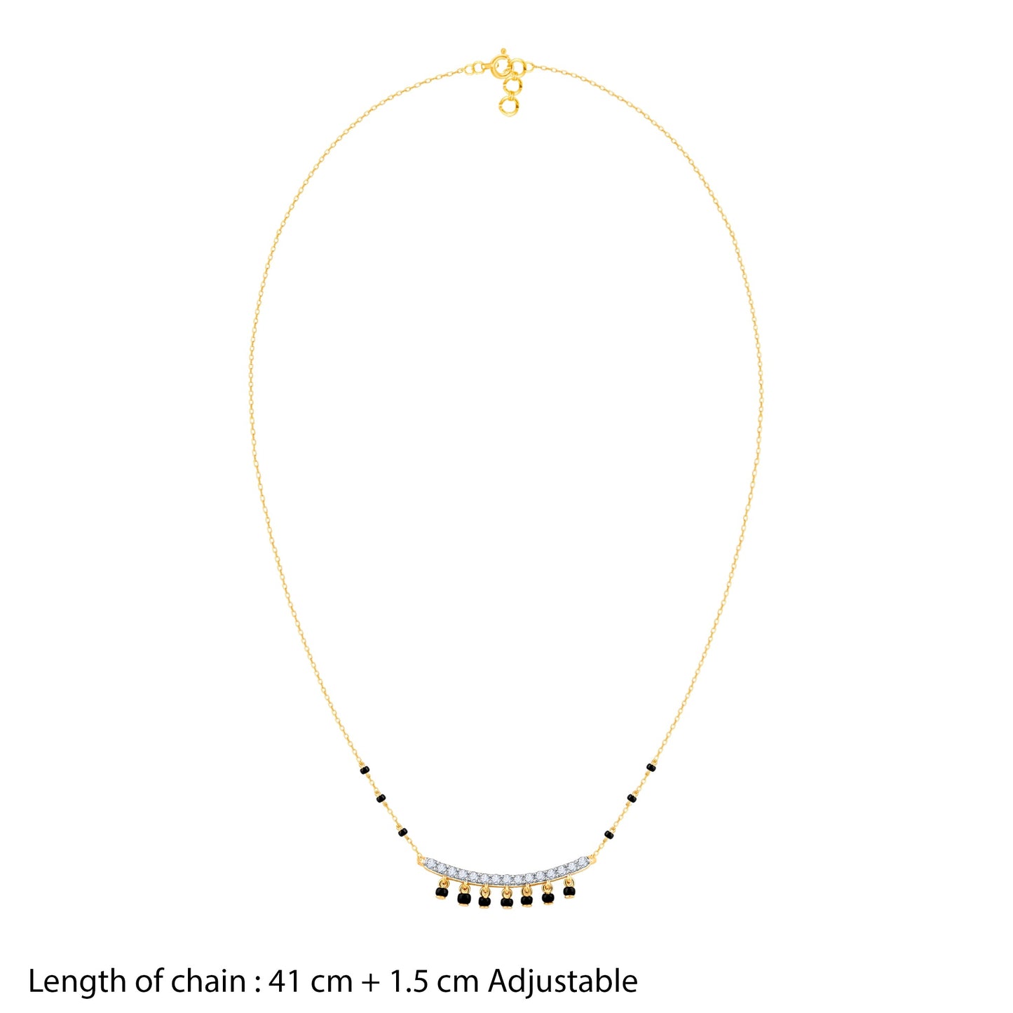 Gold Shringar Lab Grown Diamond Mangalsutra