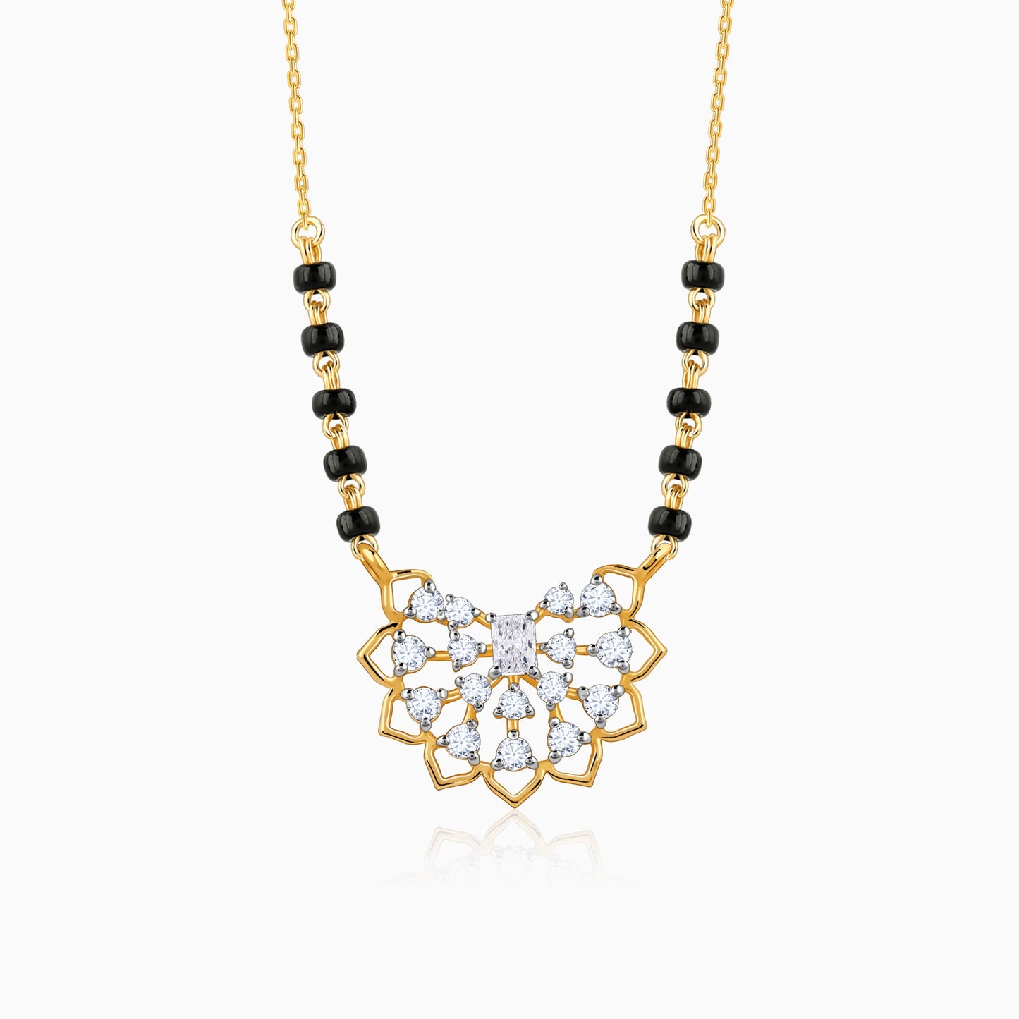 Gold Devanshi Lab Grown Diamond Mangalsutra
