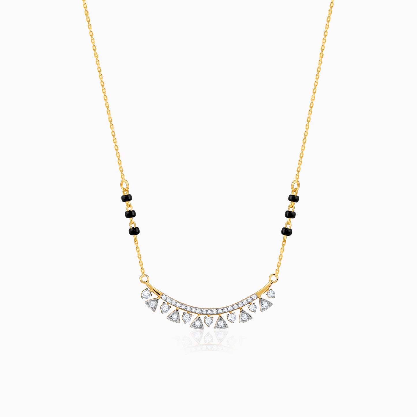 Gold Swarna Lab Grown Diamond Mangalsutra