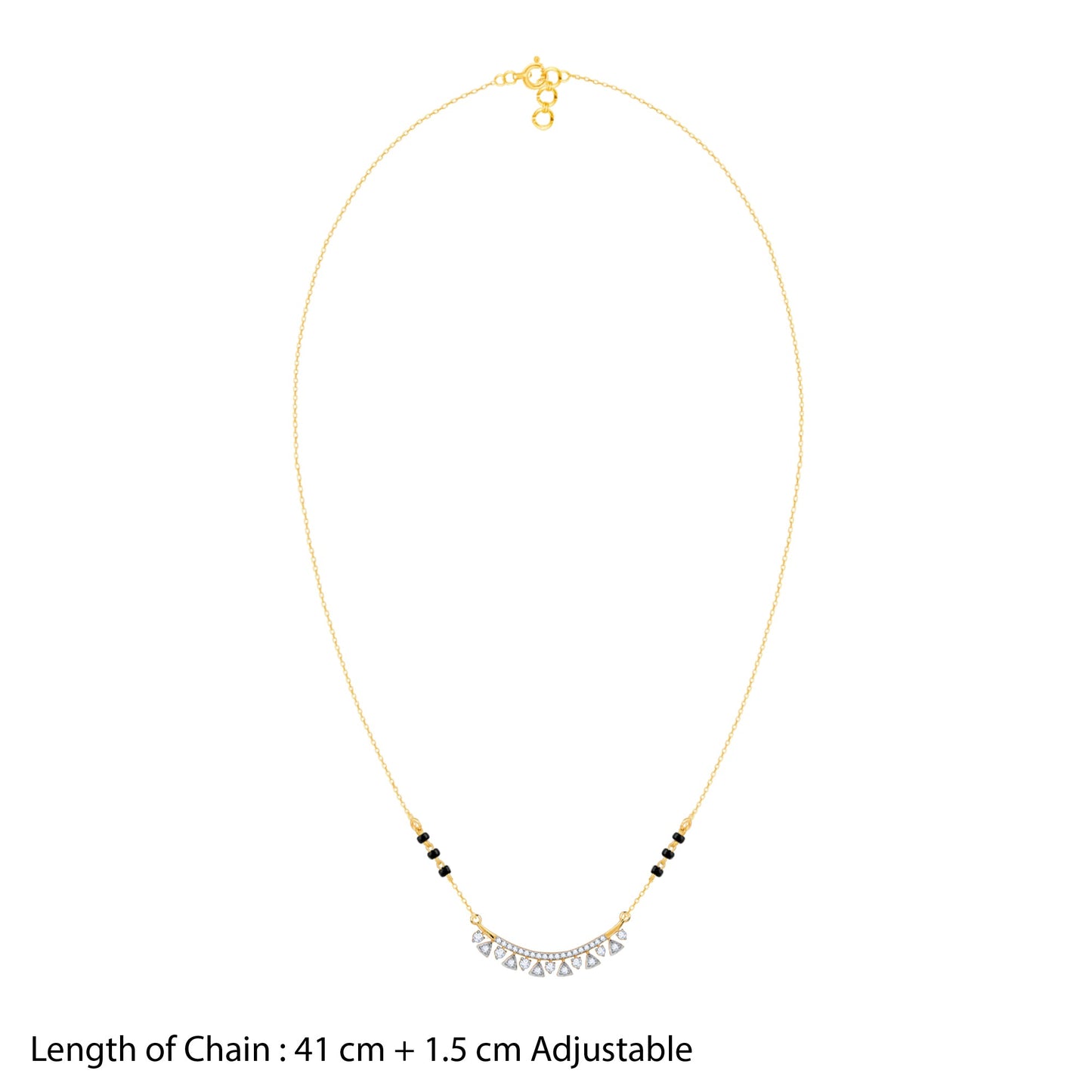 Gold Swarna Lab Grown Diamond Mangalsutra