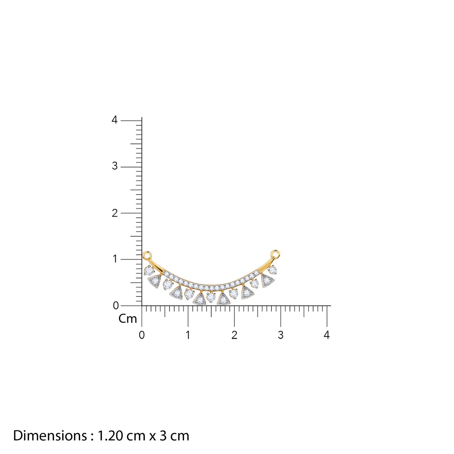 Gold Swarna Lab Grown Diamond Mangalsutra