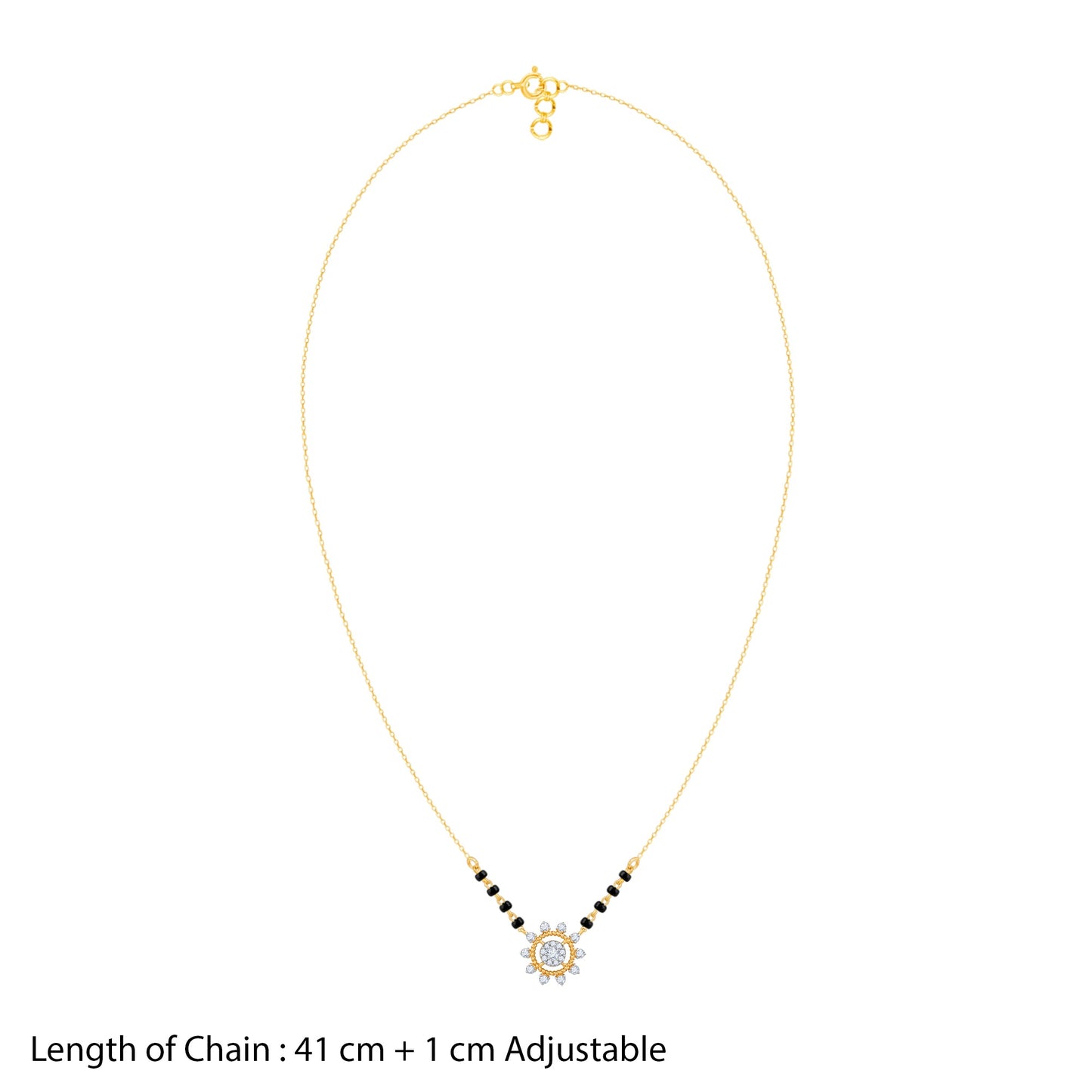 Gold Pratyusha Lab Grown Diamond Mangalsutra