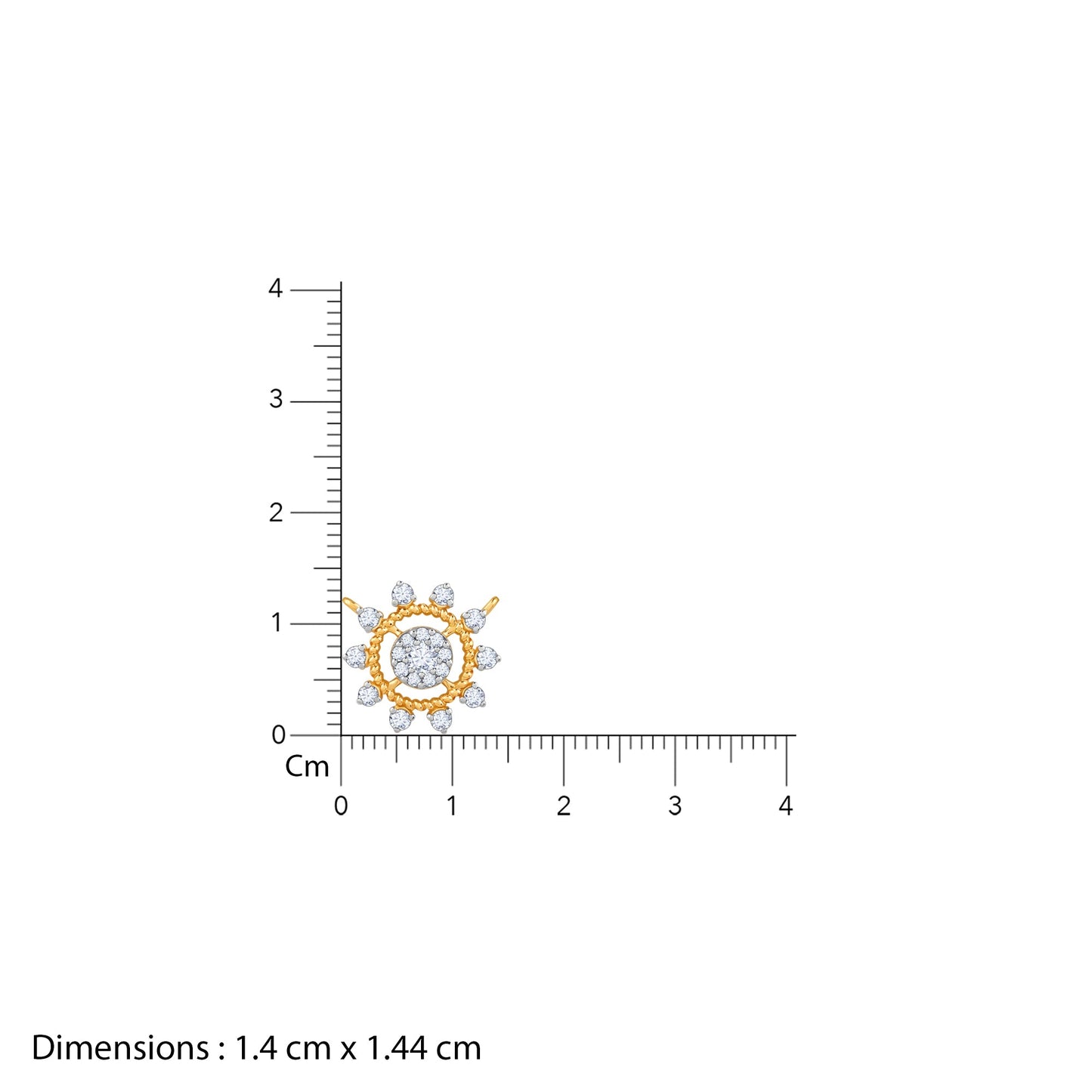 Gold Pratyusha Lab Grown Diamond Mangalsutra