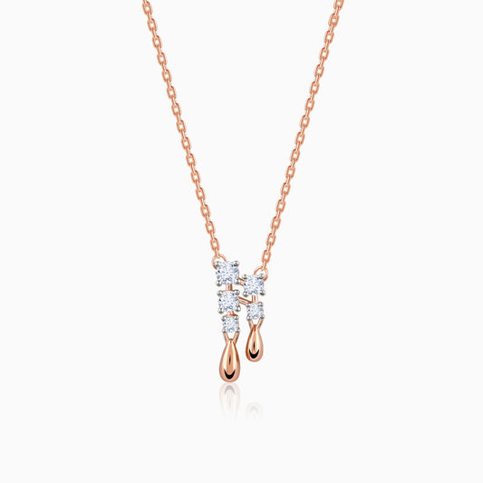 Rose Gold Beautiful Diamond Necklace