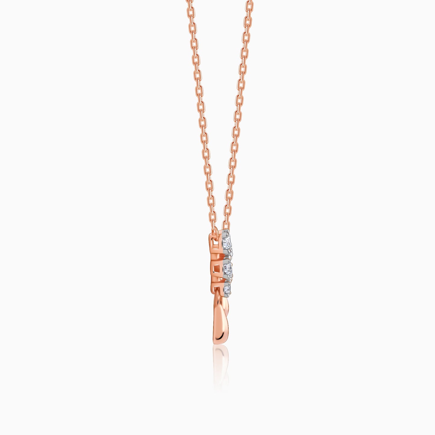 Rose Gold Beautiful Diamond Necklace