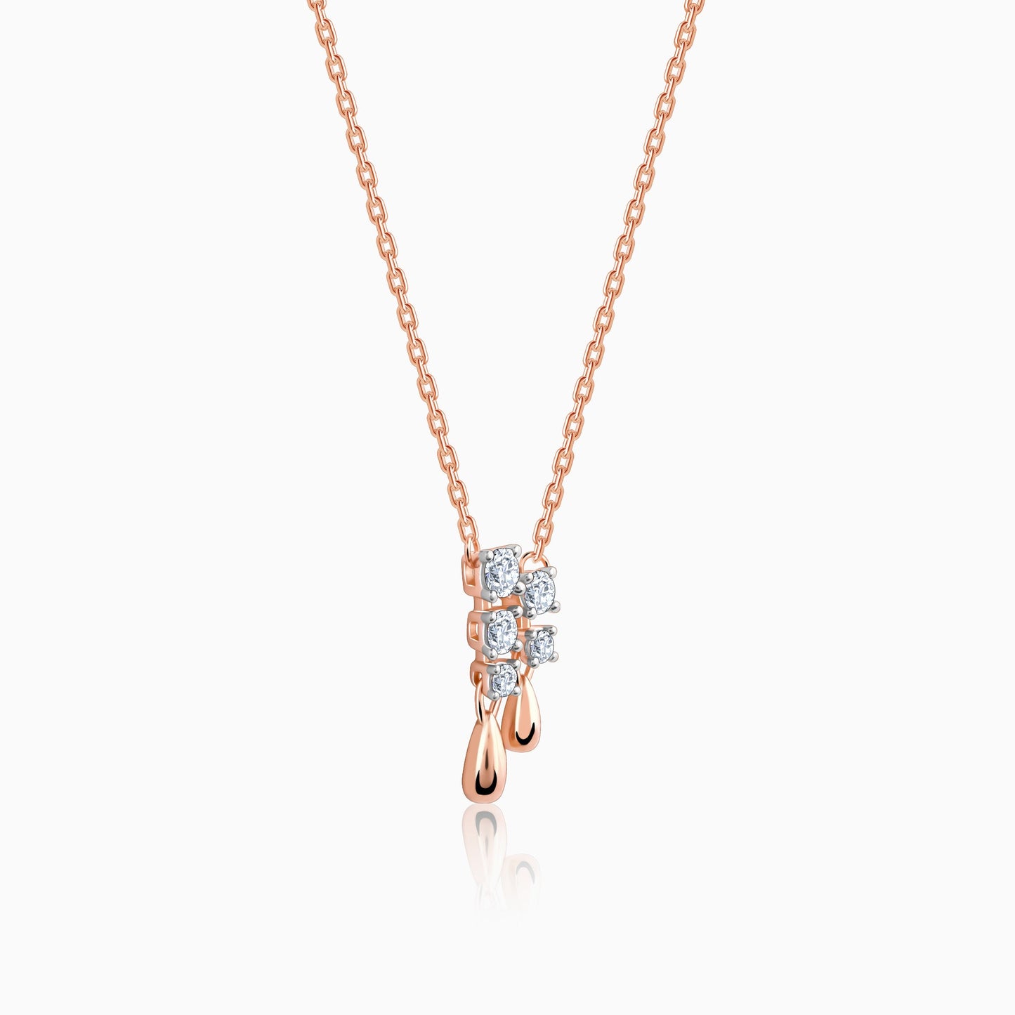 Rose Gold Beautiful Diamond Necklace