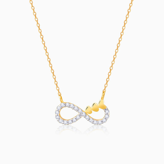 Gold Infinity Grace Lab Grown Diamond Necklace