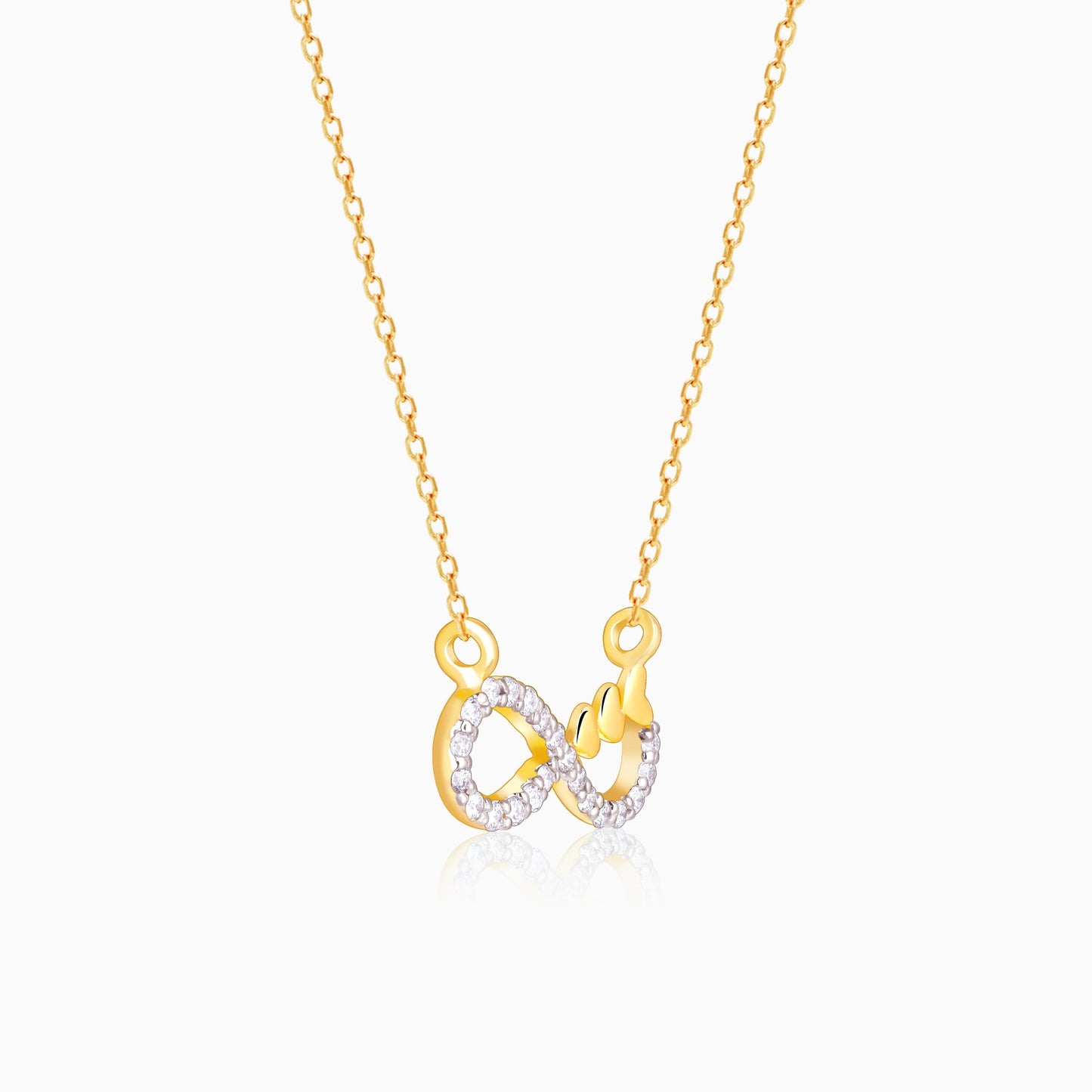 Gold Infinity Grace Lab Grown Diamond Necklace