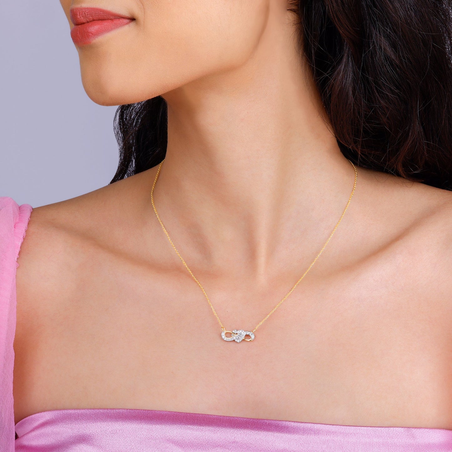 Gold Limitless Love Diamond Necklace