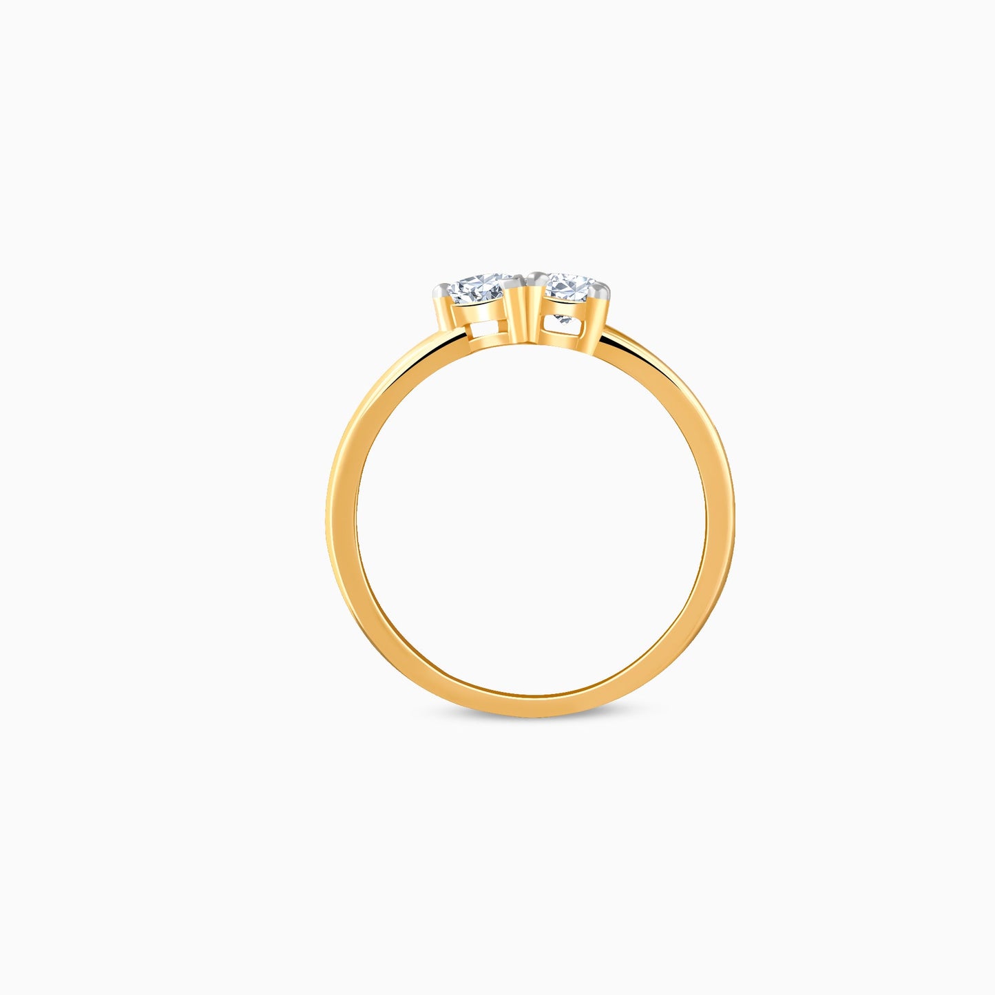 Gold Heartline Lab Grown Diamond Ring