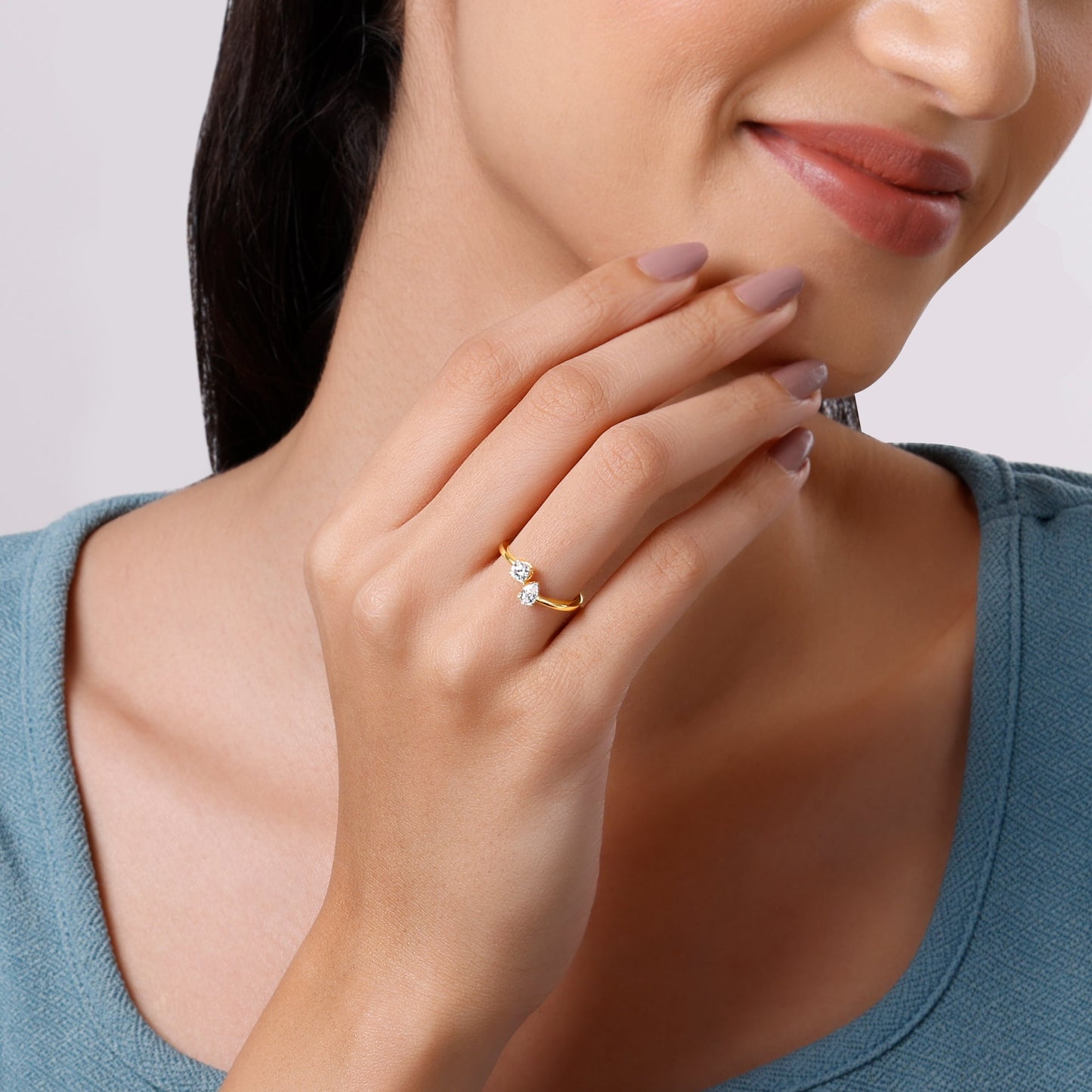 Gold Bonded Souls Lab Grown Diamond Ring