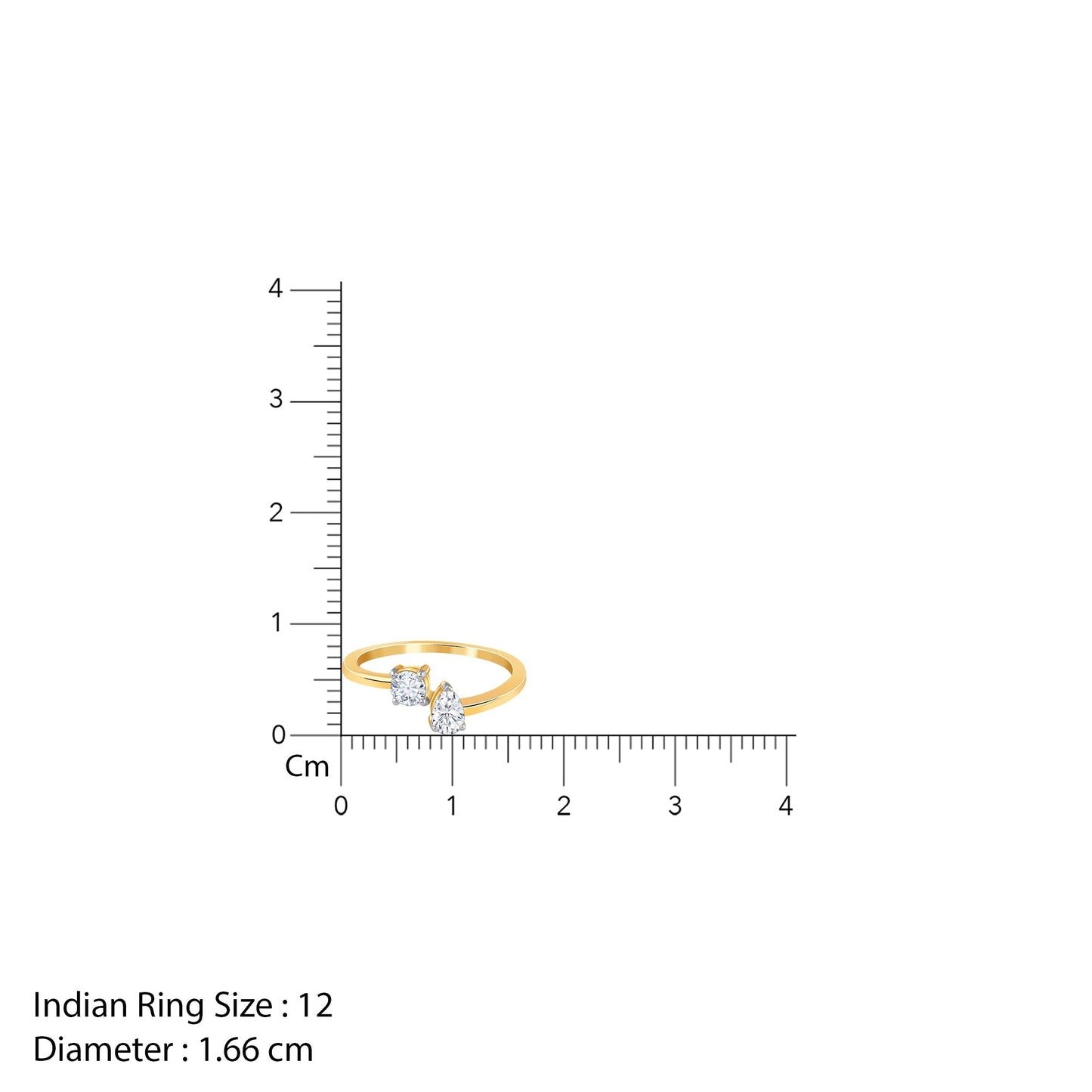 Gold Bonded Souls Lab Grown Diamond Ring