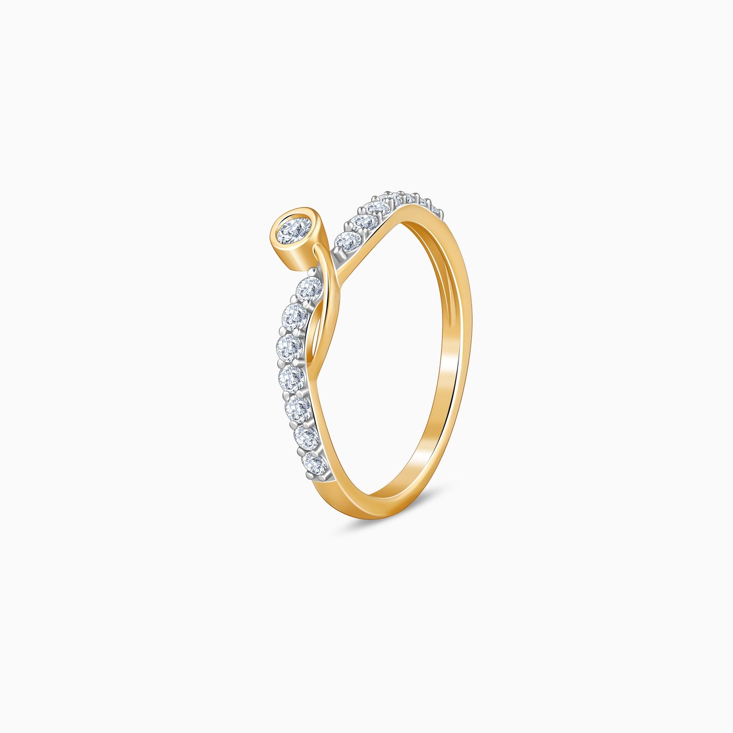 Gold Glowspell Lab Grown Diamond Ring
