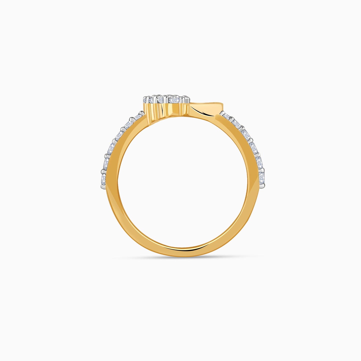 Gold Heartlight Lab Grown Diamond Ring