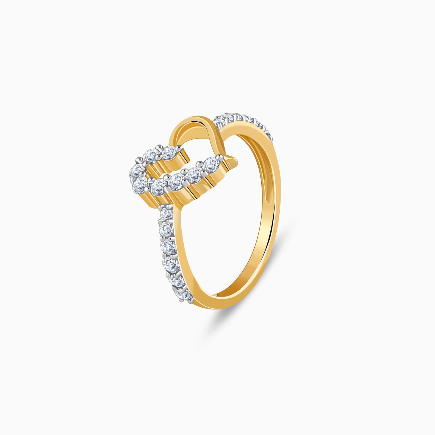 Gold Heartlight Lab Grown Diamond Ring