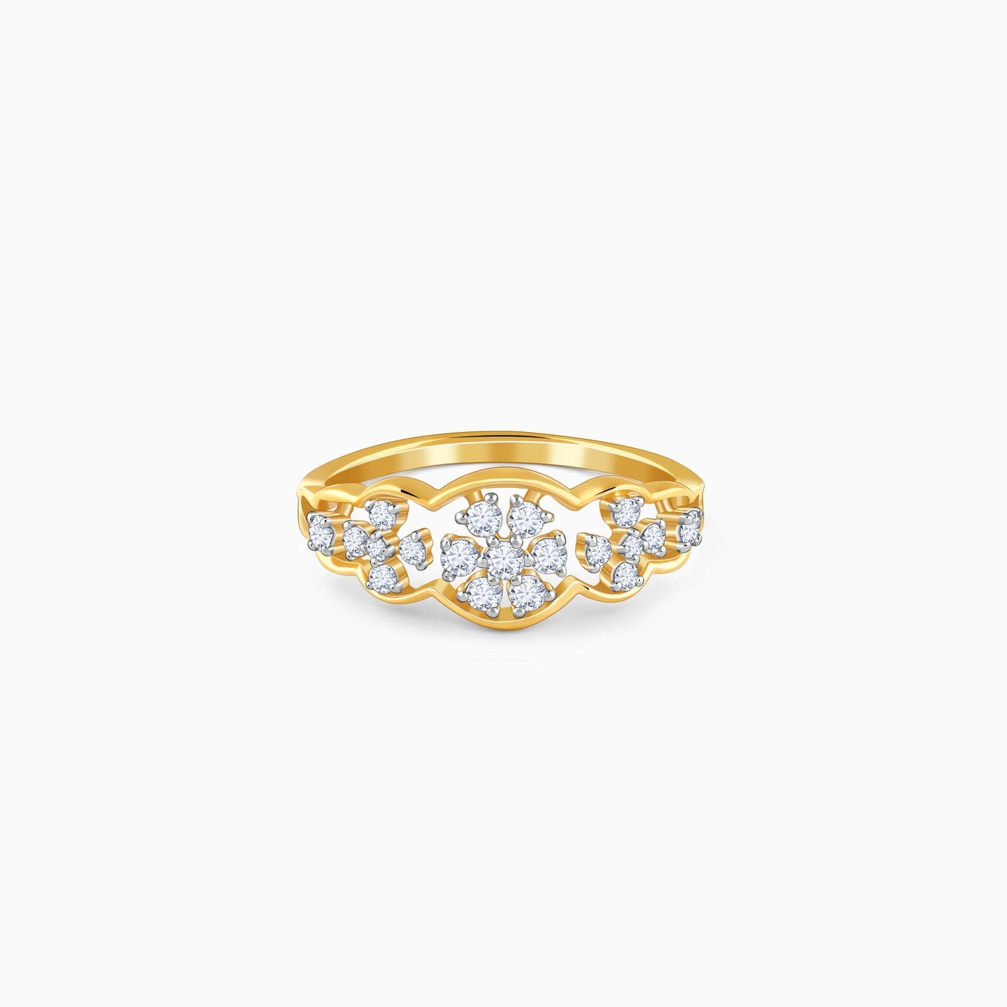 Gold Bloom Lab Grown Diamond Ring