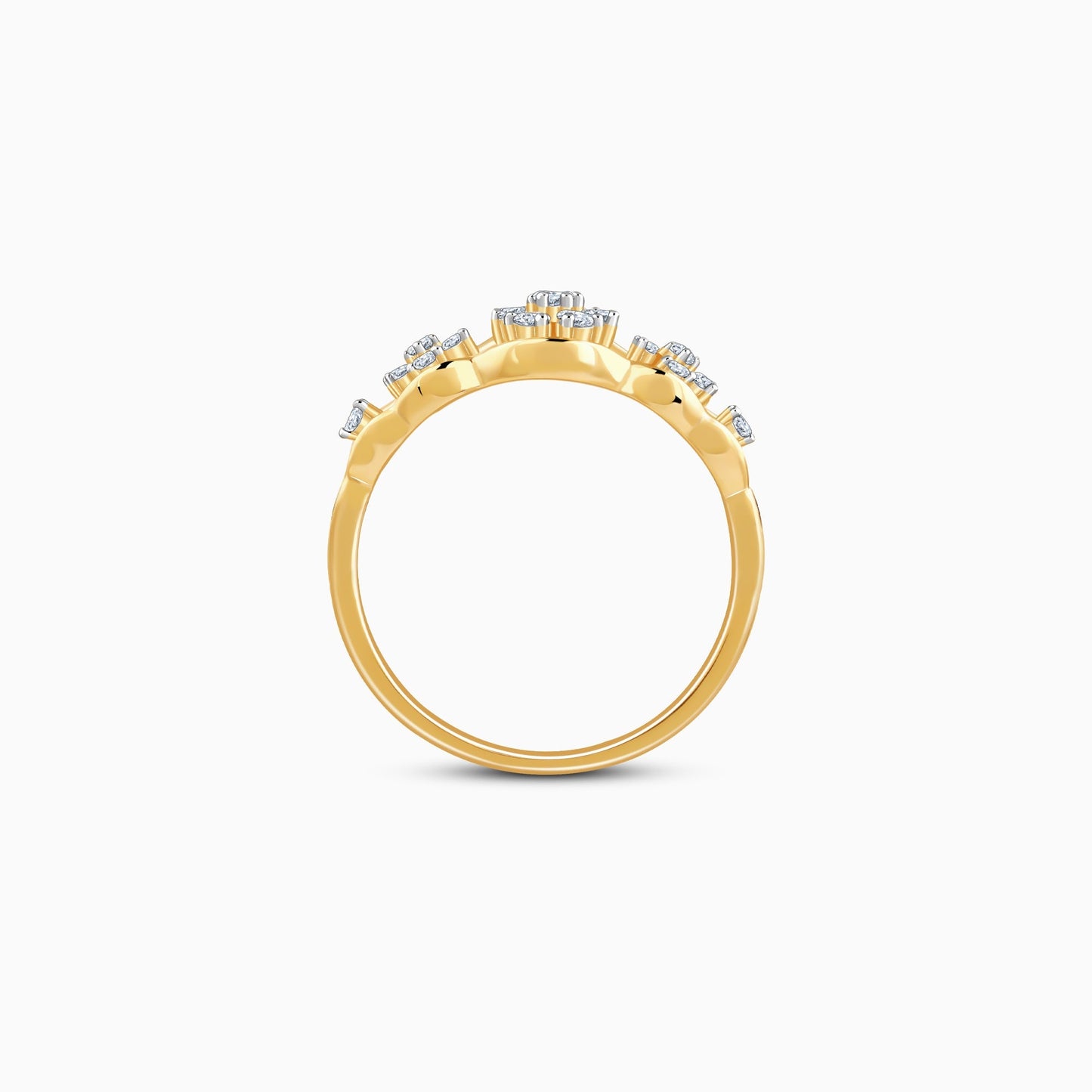 Gold Bloom Lab Grown Diamond Ring
