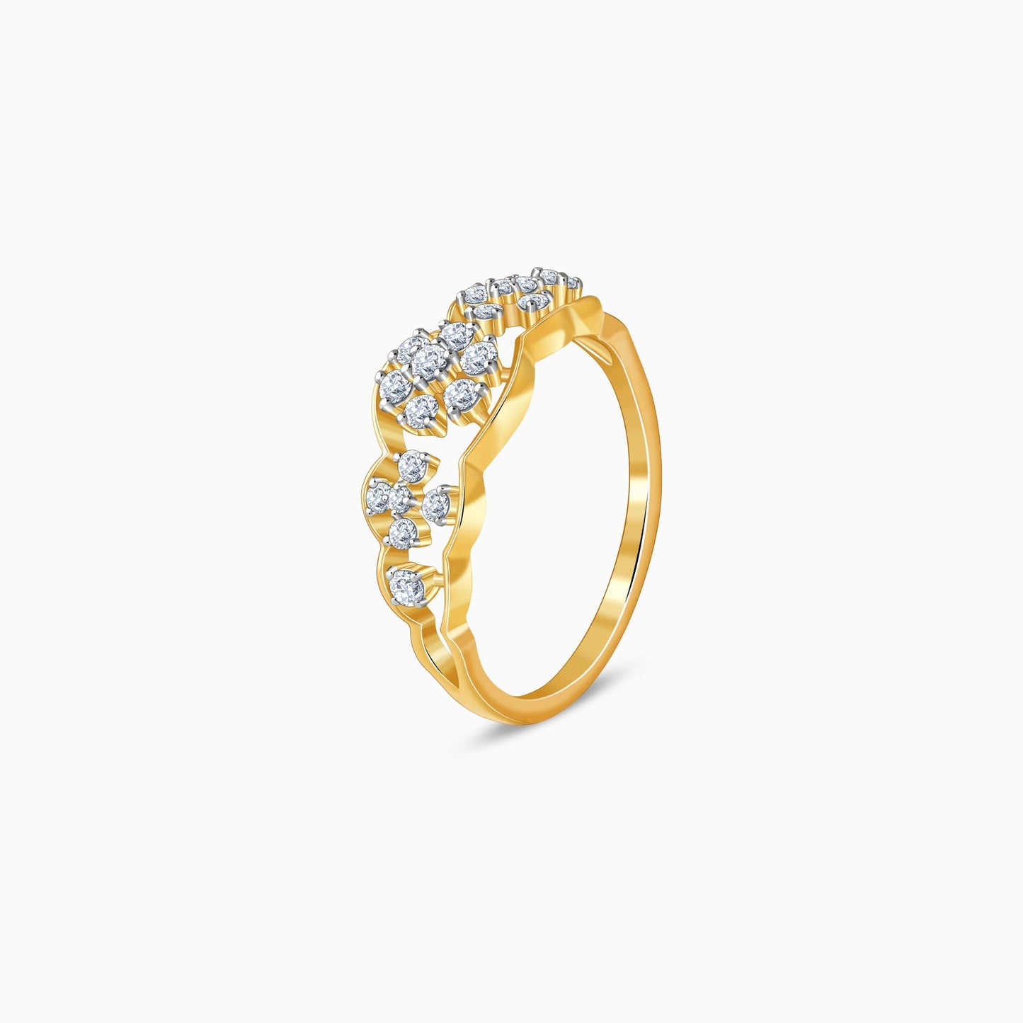 Gold Bloom Lab Grown Diamond Ring