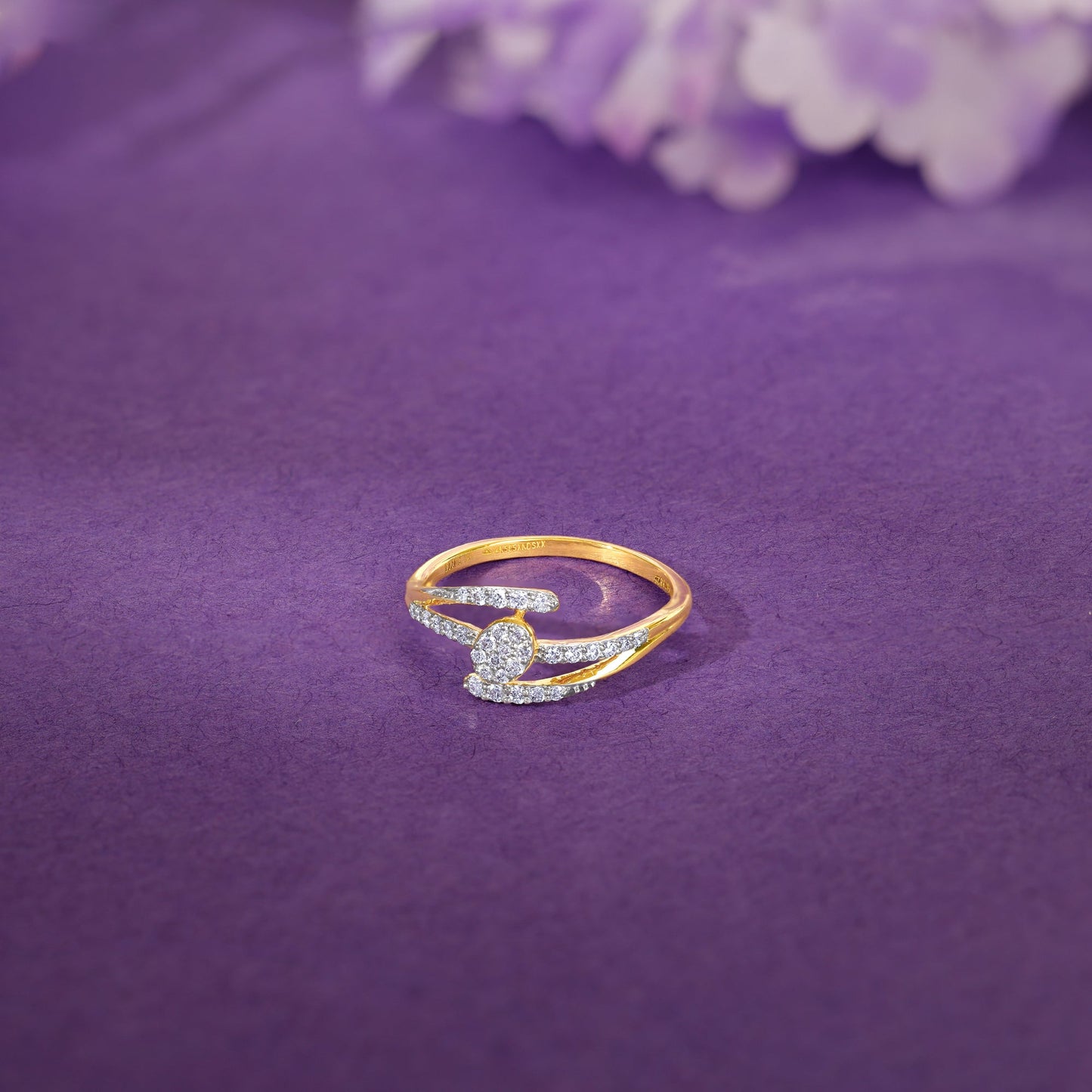 Gold Celestial Lab Grown Diamond Ring