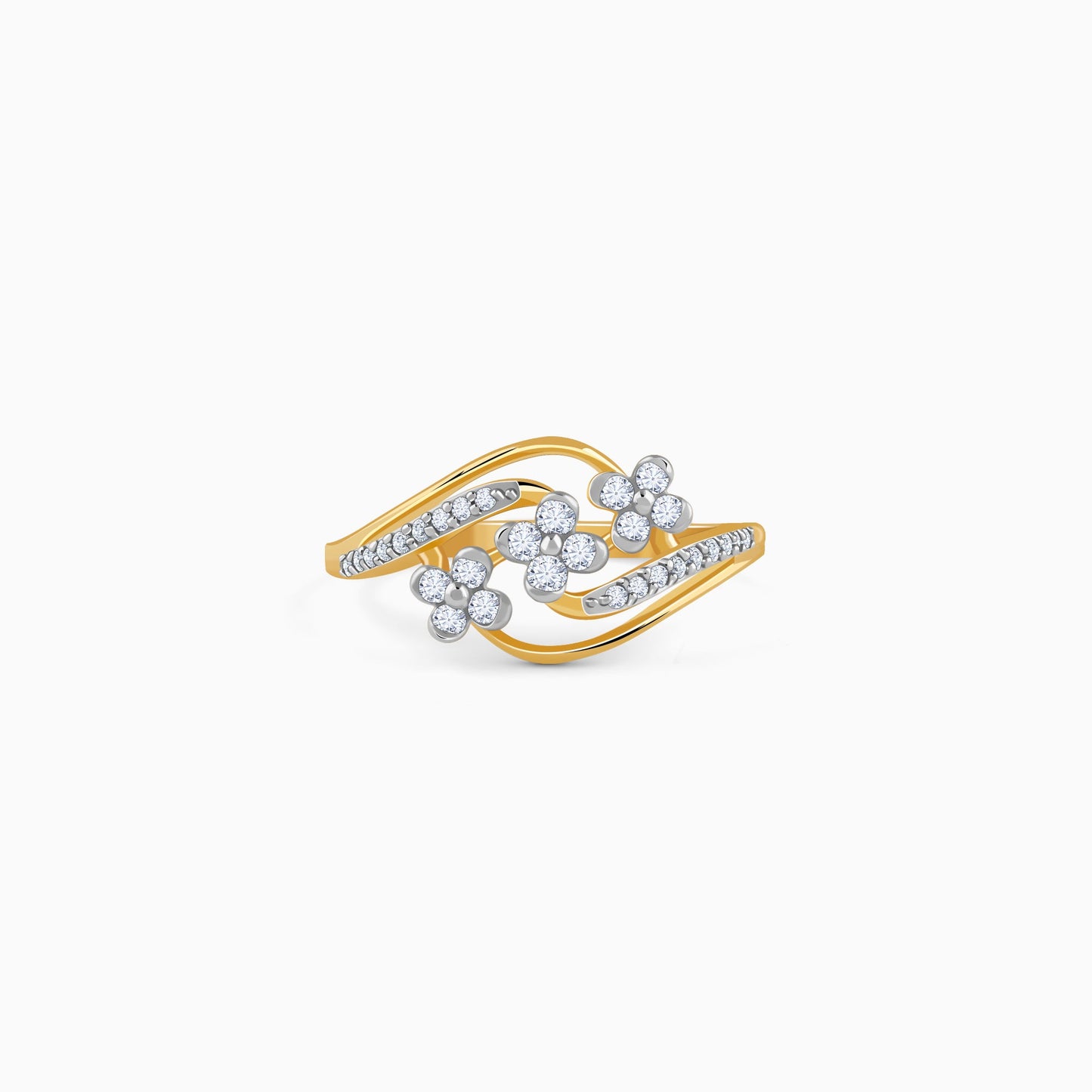 Gold Bloom Lab Grown Diamond Ring