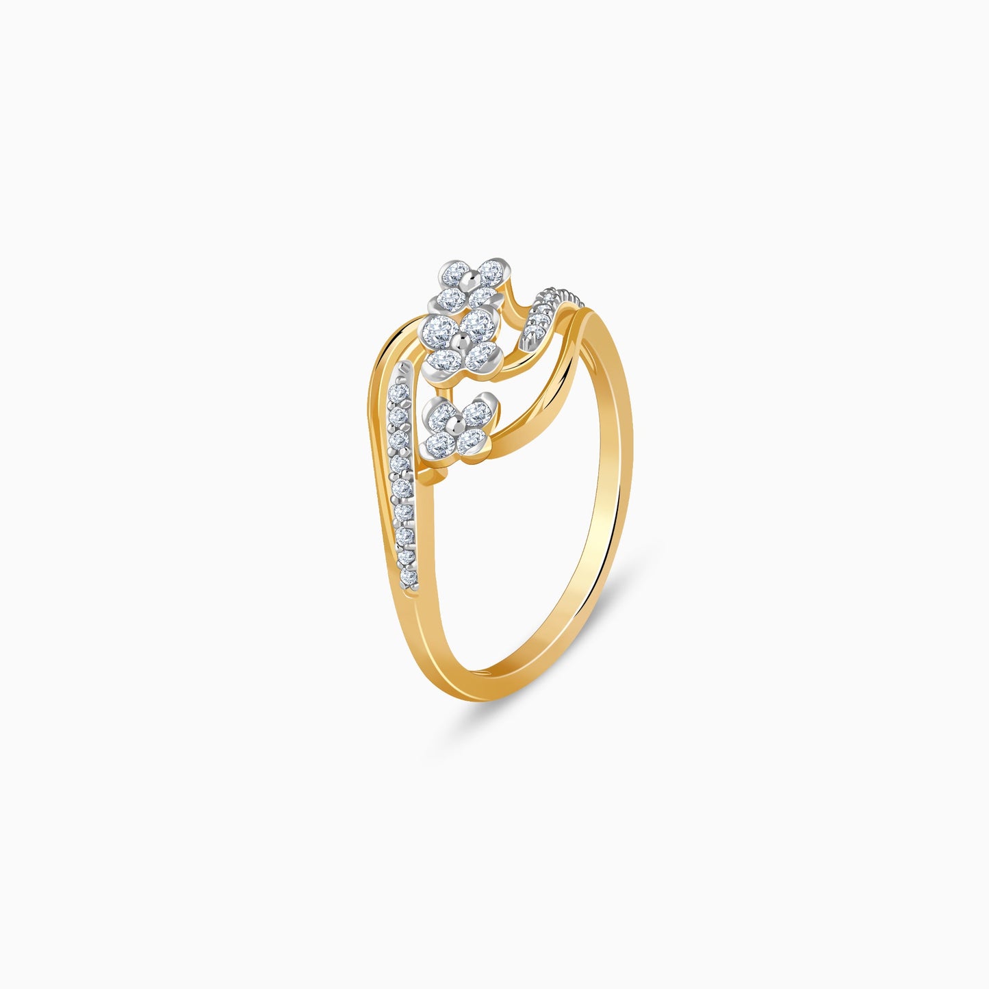 Gold Bloom Lab Grown Diamond Ring