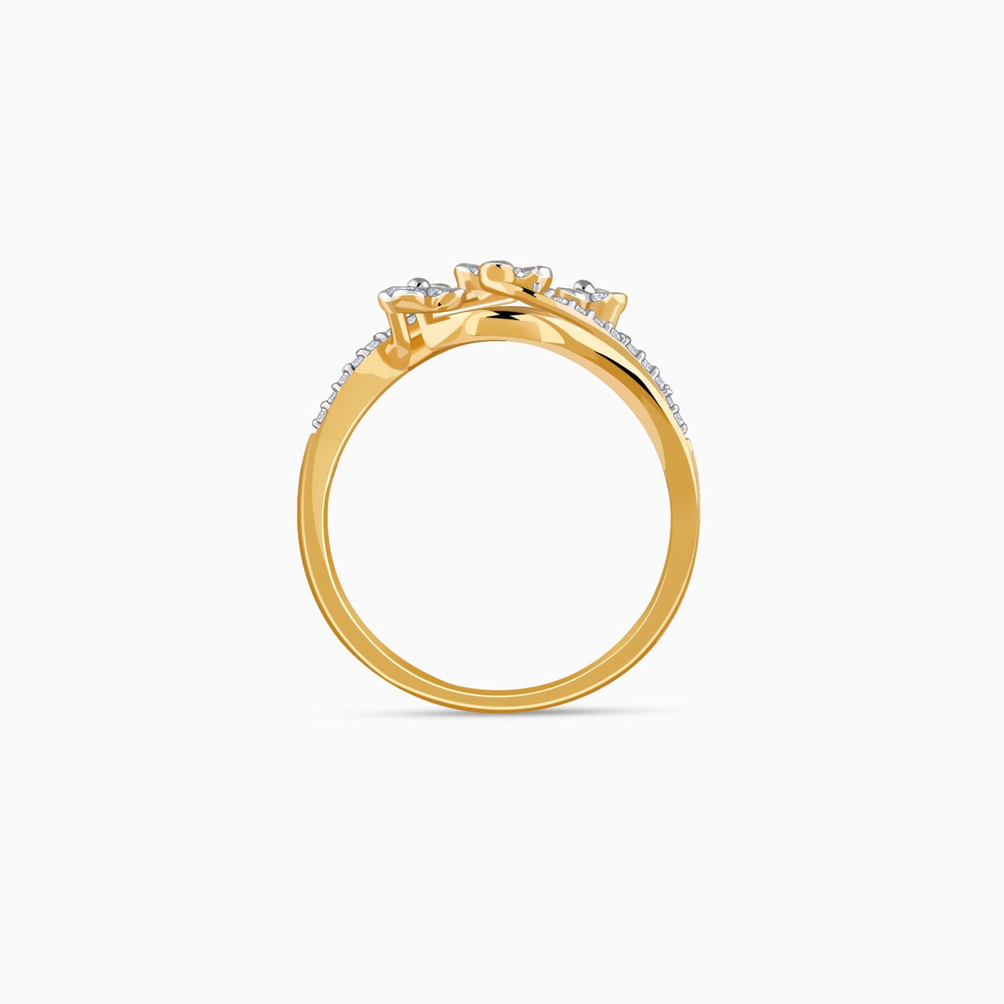 Gold Bloom Lab Grown Diamond Ring