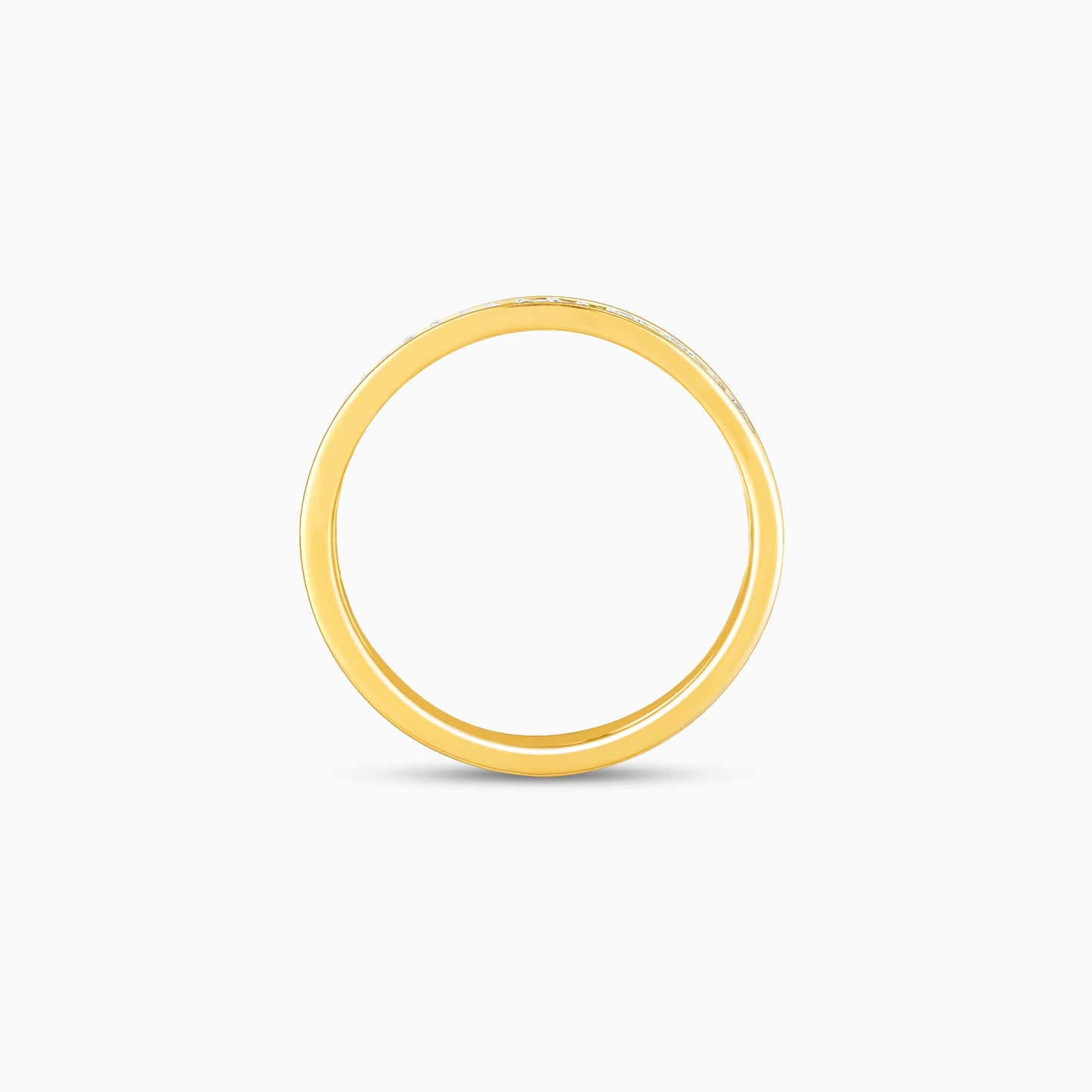 Gold Wavy Elegance Diamond Ring