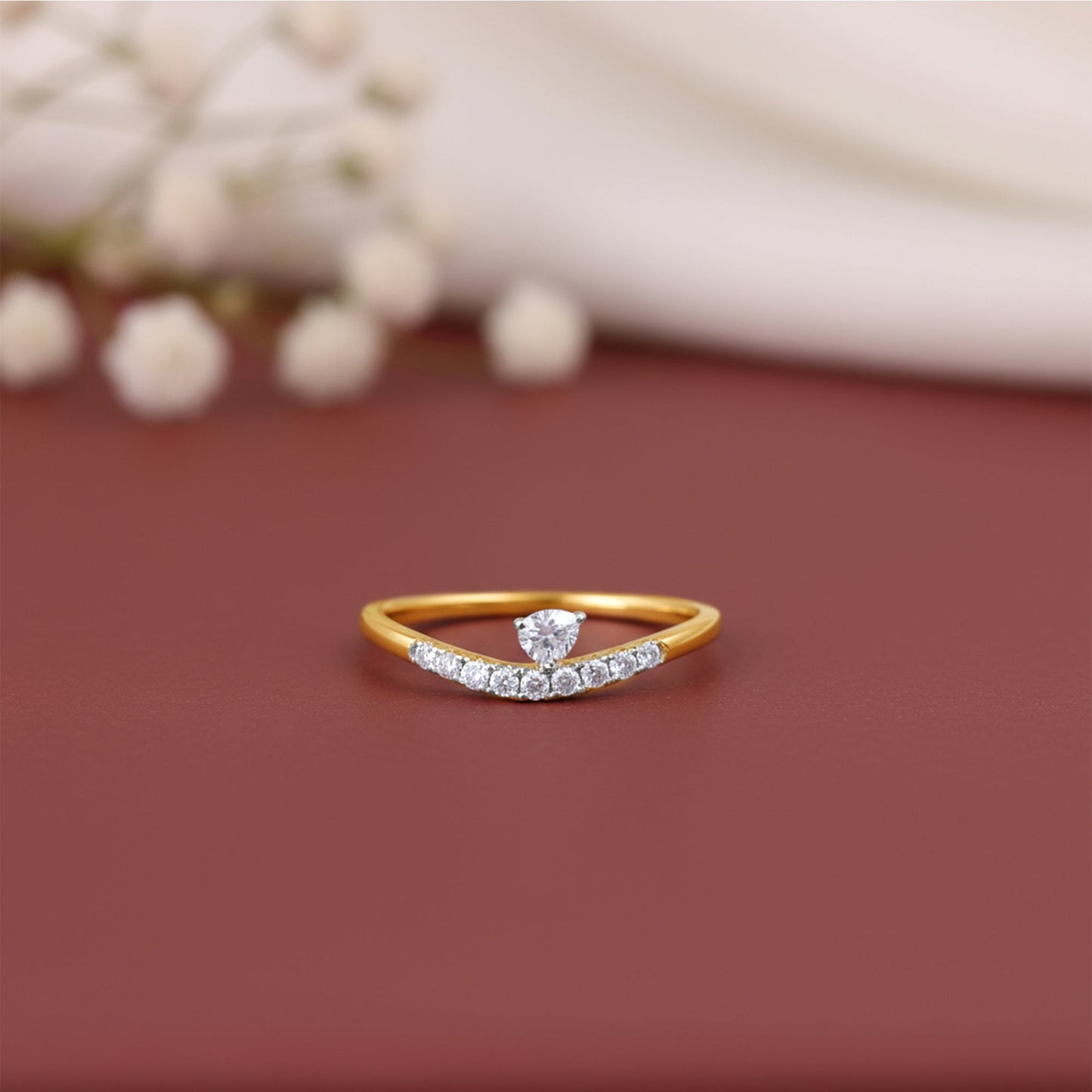 Gold Shine Love Lab Grown Diamond Ring