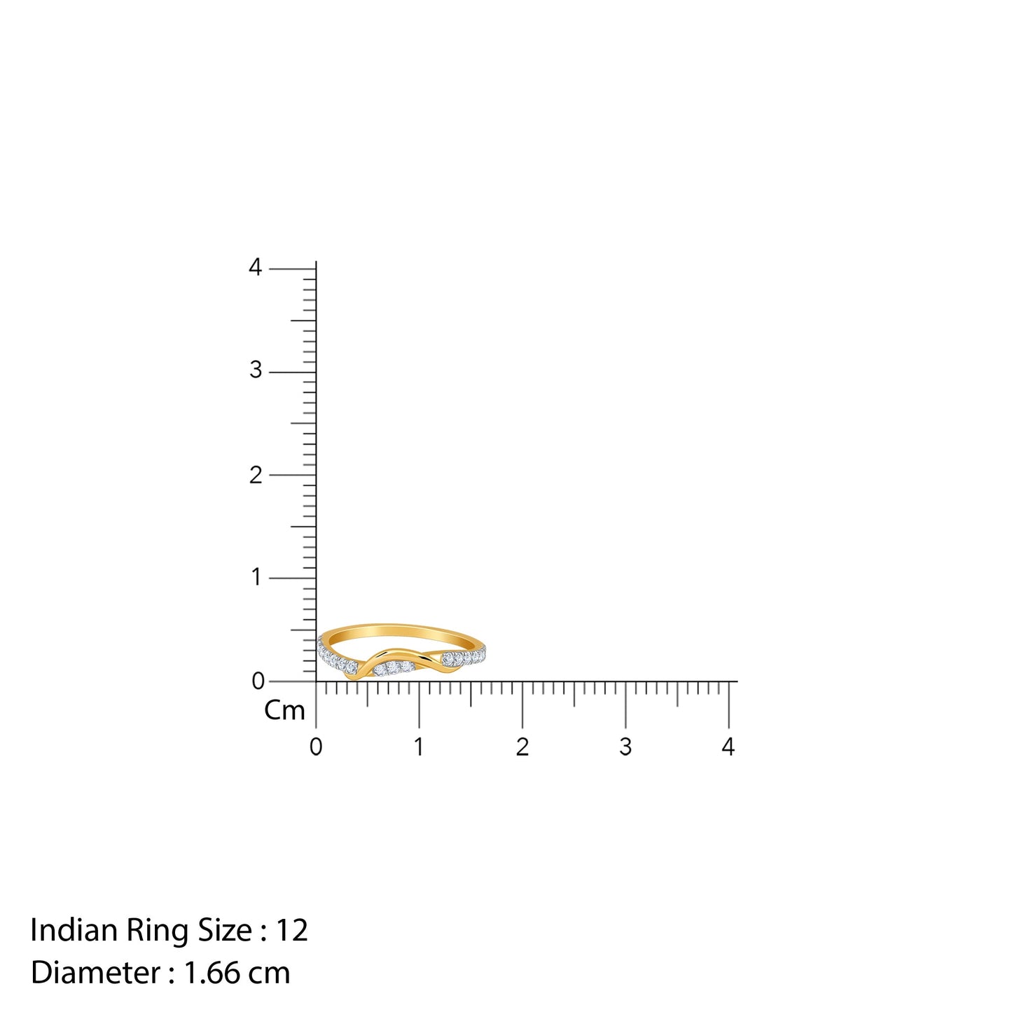 Gold Style Sparkle Lab Grown Diamond Ring