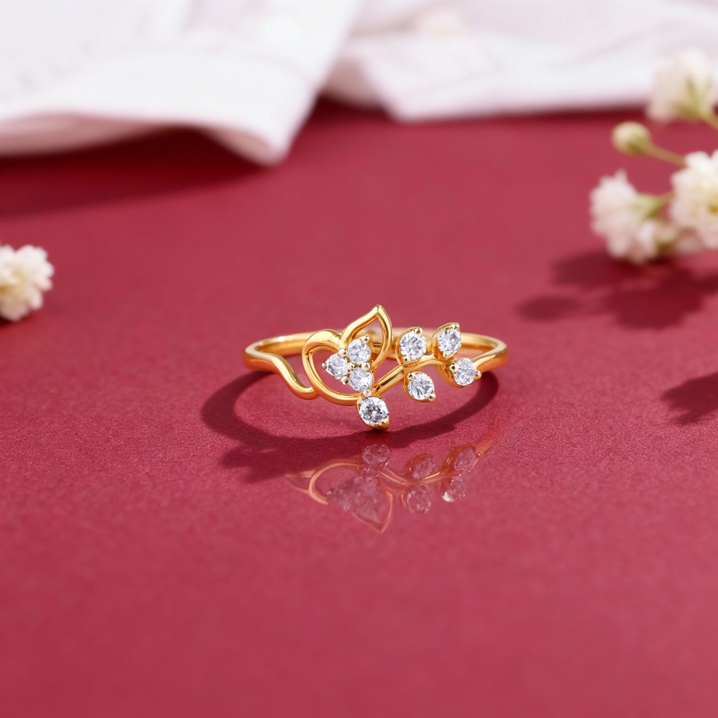 Gold Magnificent Lab Grown Diamond Ring