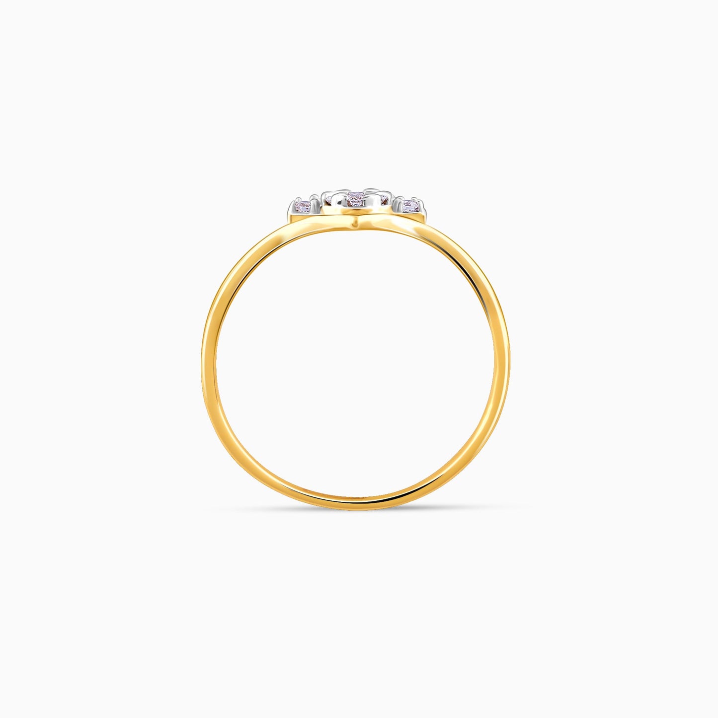 Gold Sunshine Diamond Ring