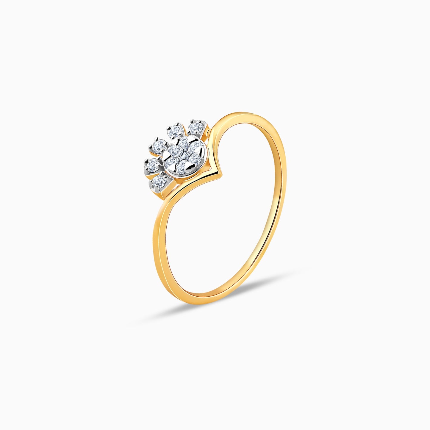 Gold Sunshine Diamond Ring