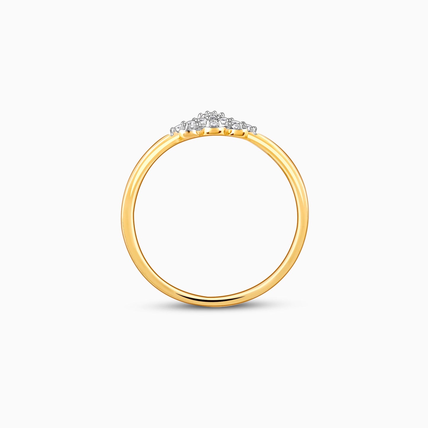 Gold Dangling Diamond Ring