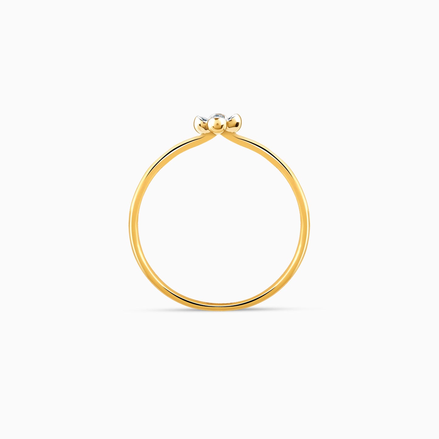 Gold Quadra Diamond Ring