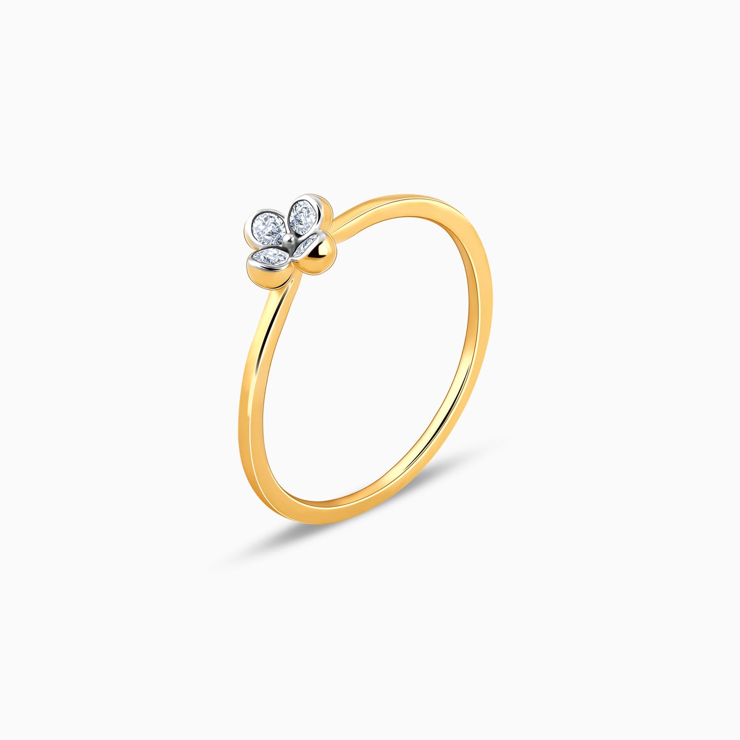 Gold Quadra Diamond Ring