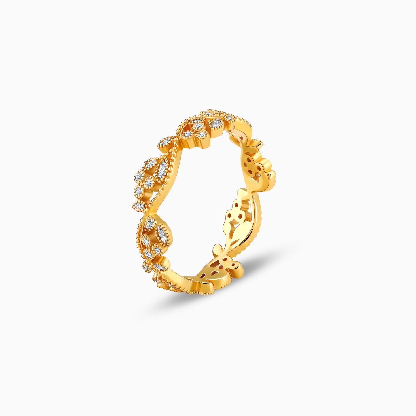 Gold Cherished Bond Diamond Ring