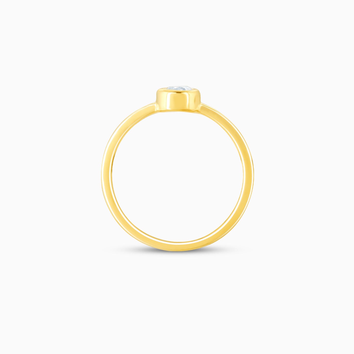 Gold Cherished Love Solitaire Diamond Ring