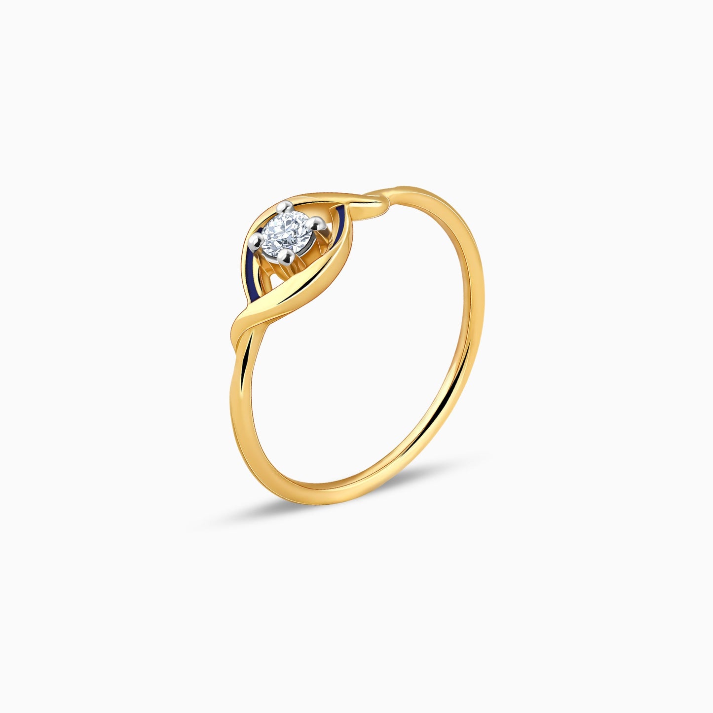 Gold Lifelong Love Solitaire Diamond Ring