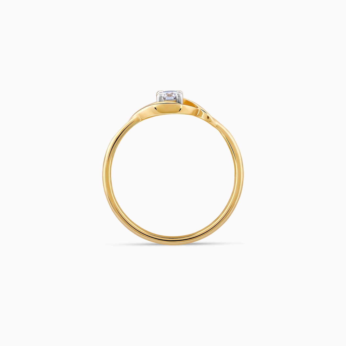 Gold Lifelong Love Solitaire Diamond Ring