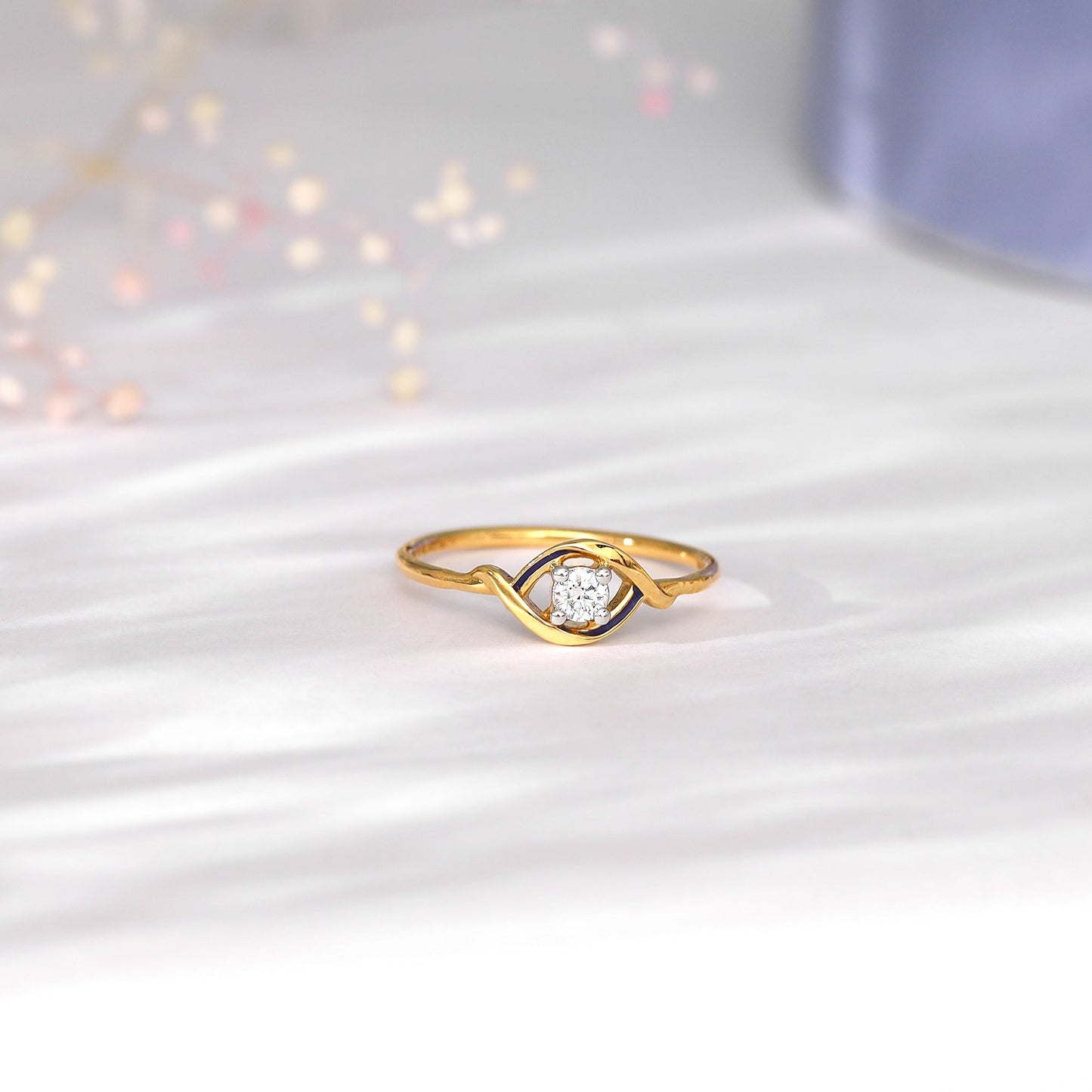 Gold Lifelong Love Solitaire Diamond Ring