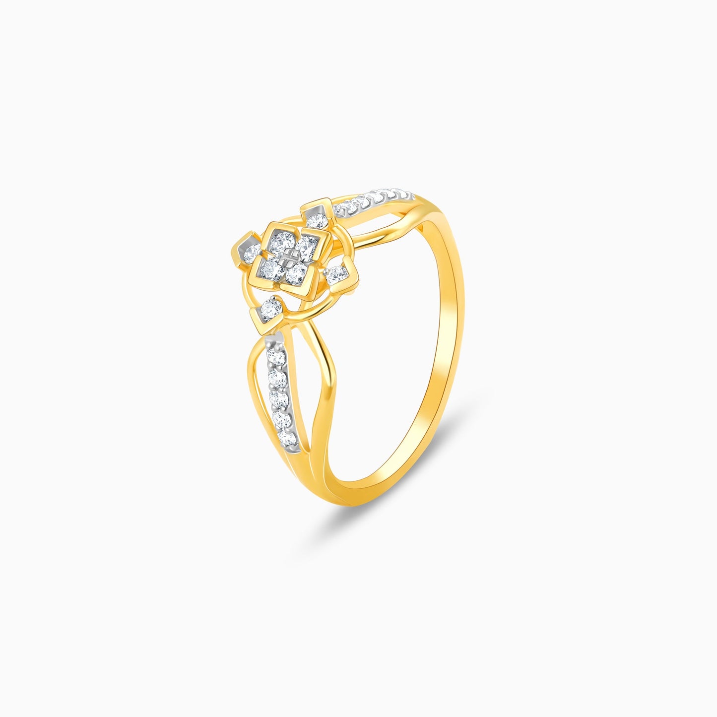 Gold Majestic Elegance Diamond Ring