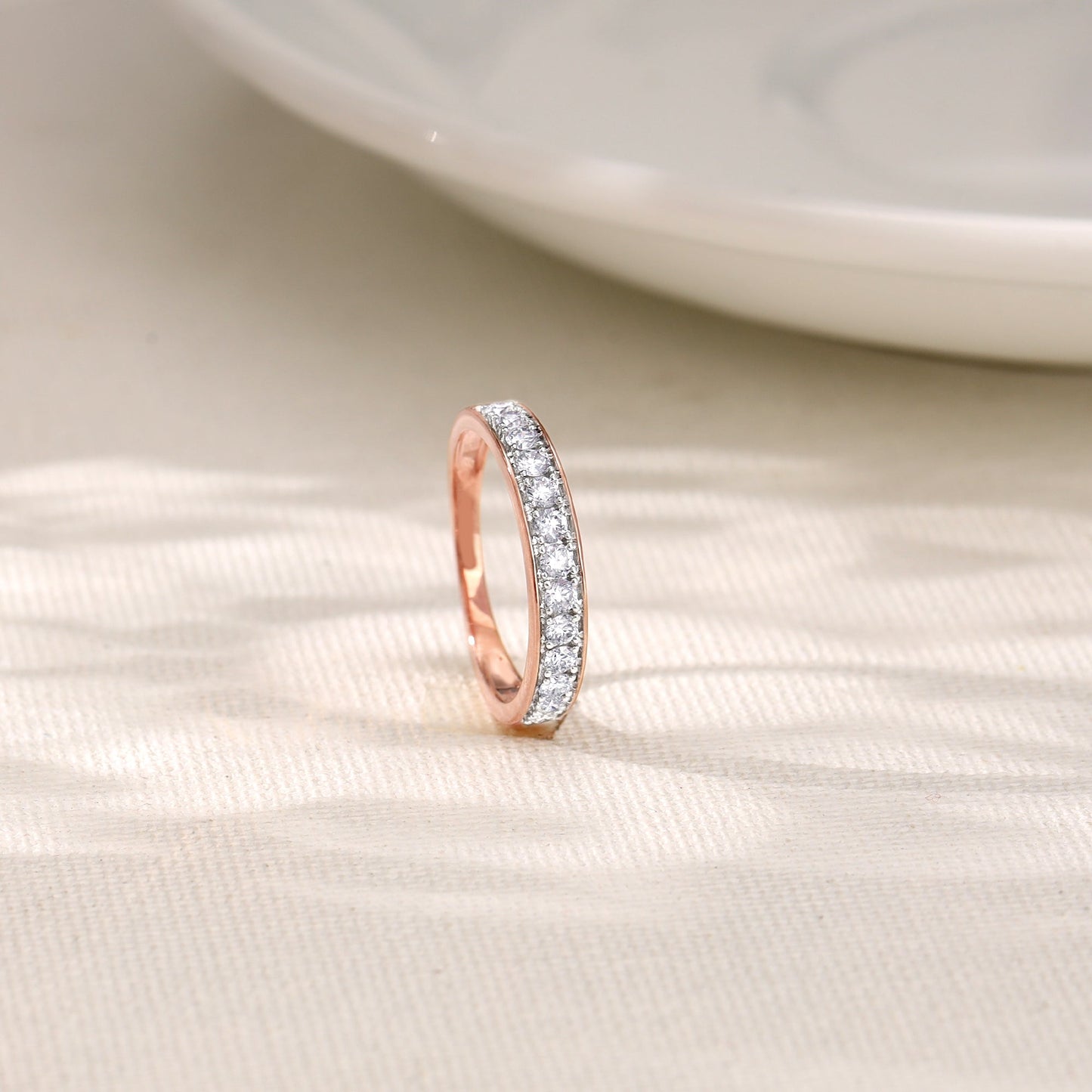 Rose Gold Elegant Engagement Diamond Ring