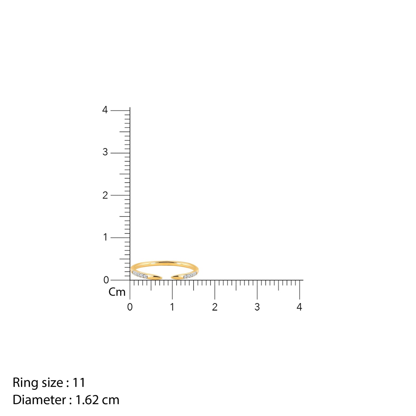 Gold Serene Diamond Ring