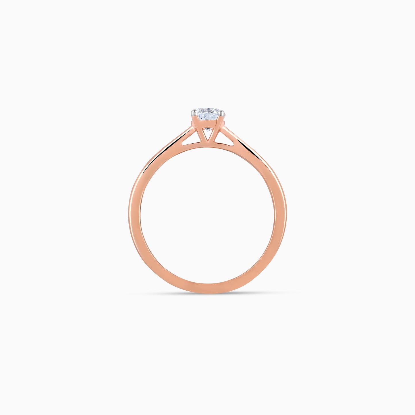 Rose Gold Sparkling Her Lab Grown Diamond Ring