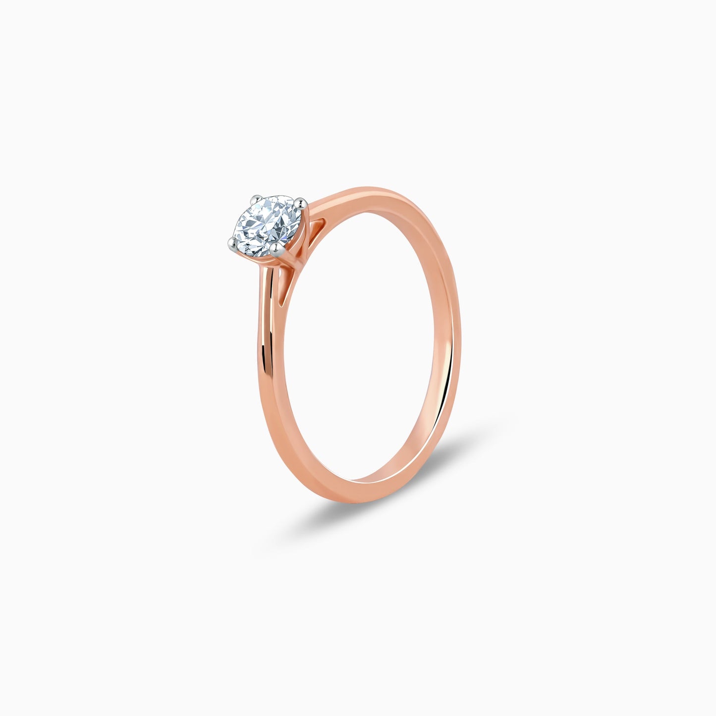 Rose Gold Sparkling Her Lab Grown Diamond Ring